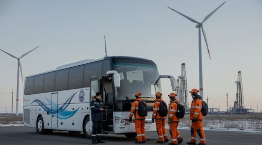 Аренда автобуса для доставки рабочих